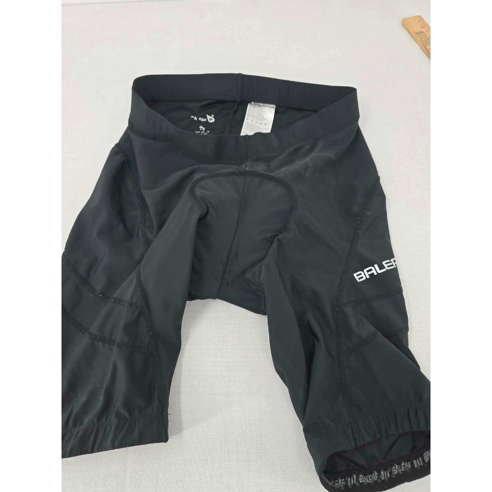Baleaf Mens Black 3D Padded Cycling Shorts Silicone Grippers Size L Large